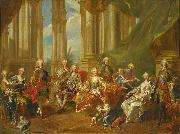 Louis Michel van Loo The family of Philip V in oil painting artist